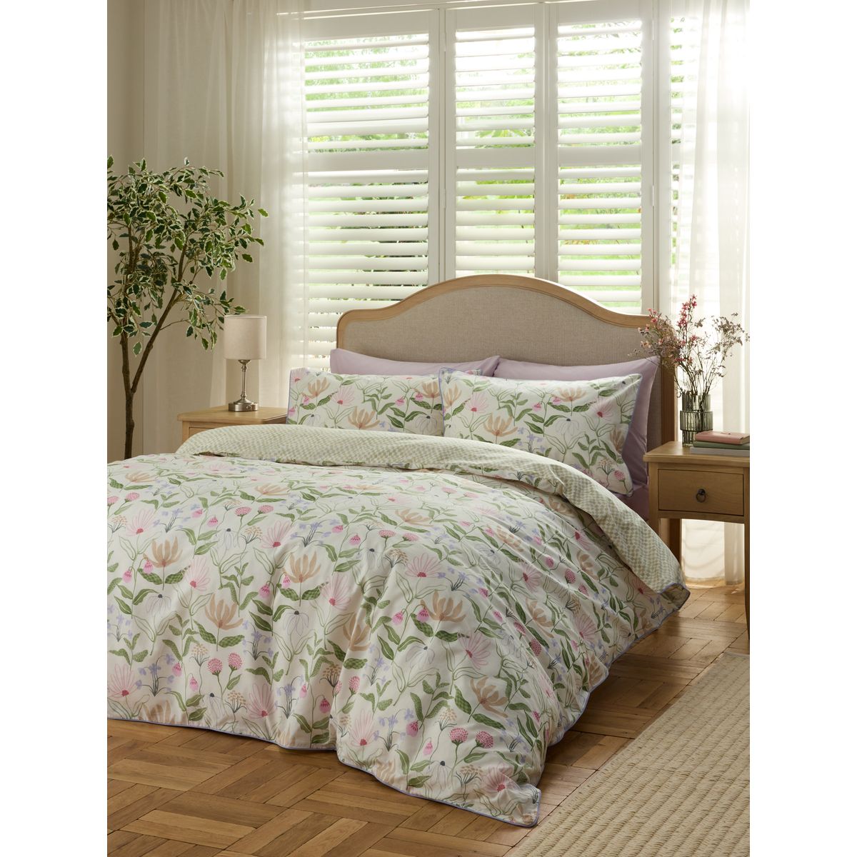 Housse de couette et taie d'oreiller à damier multi-couleurs, NEXT