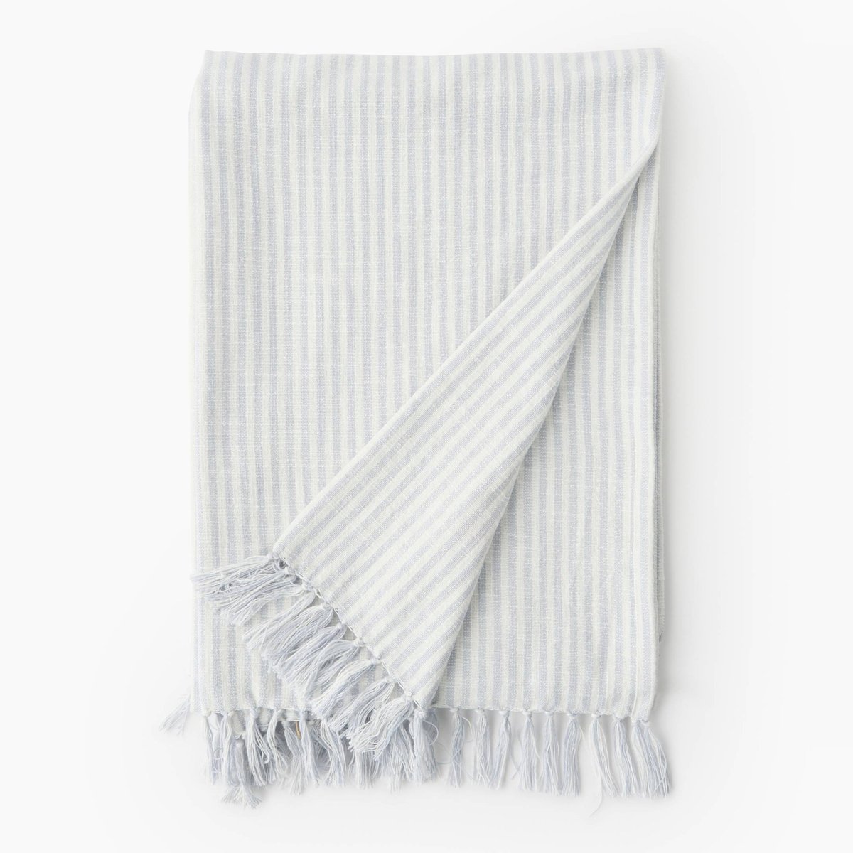 Fouta coton brodée, 100x180cm, 100% coton flots, MONOPRIX