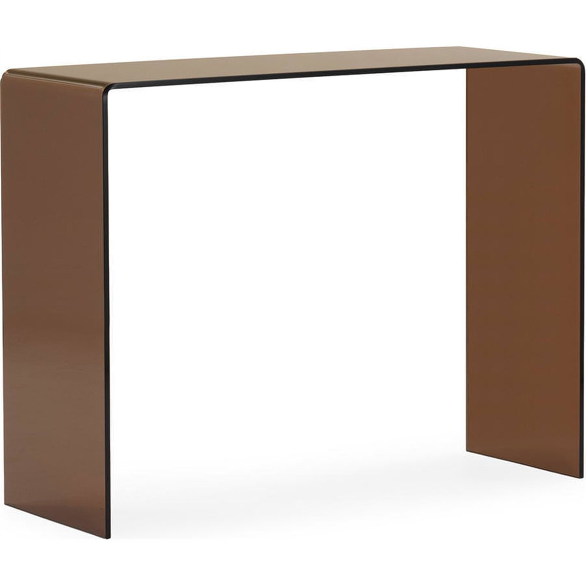 Console en verre minimaliste ambre, RECOLLECTION