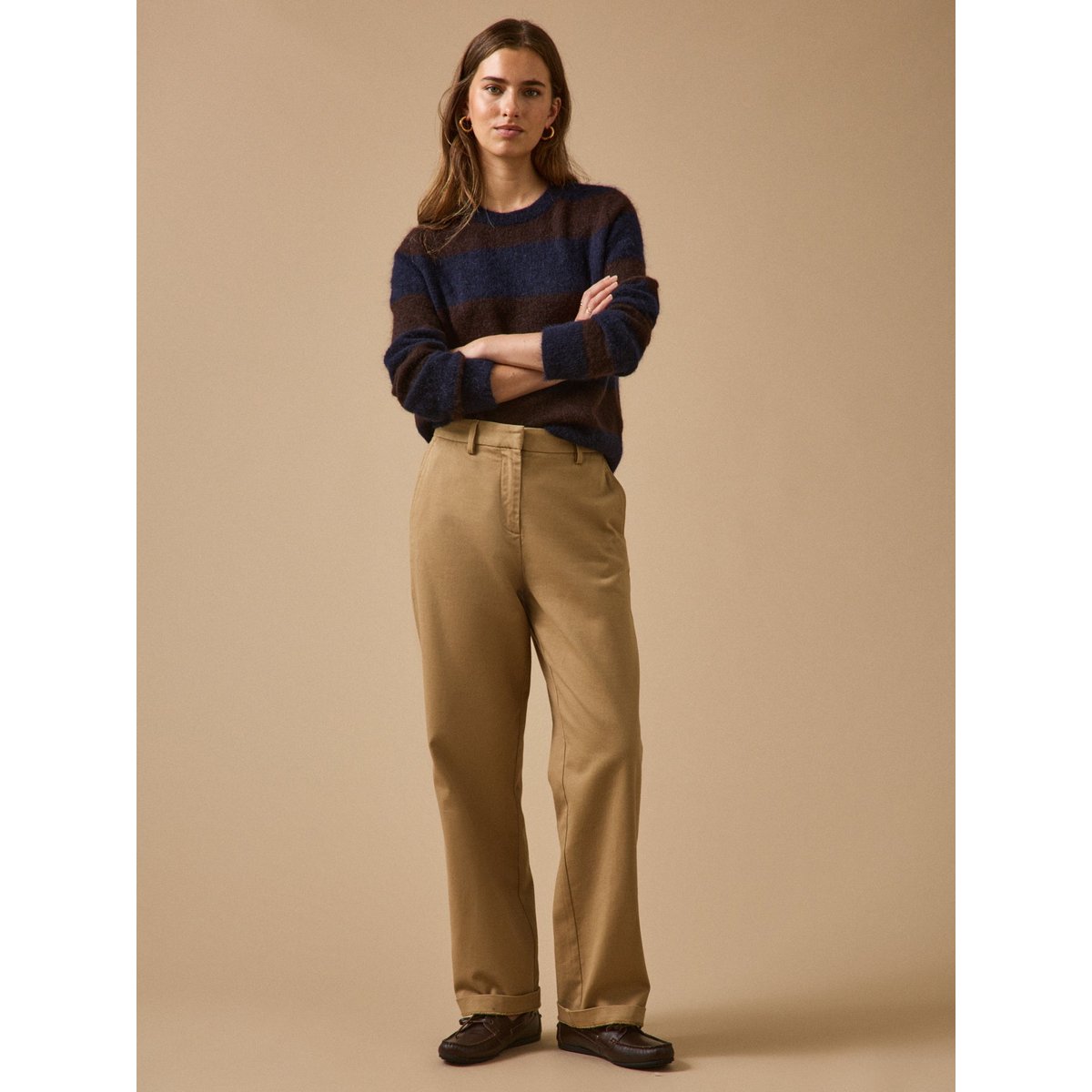 Pantalon chino MARINa beige, CYRILLUS