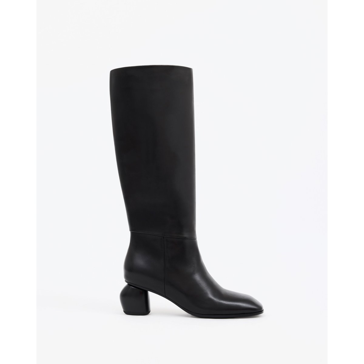 Bottes à talon large GALIA LOW noir, MI MAI