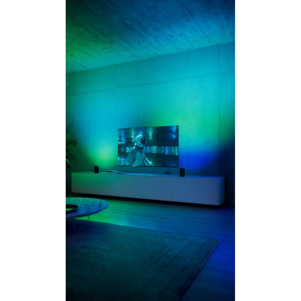 Lampe connectée Play Wall washer Noir x2 White&Color gra couleur unique, PHILIPS HUE