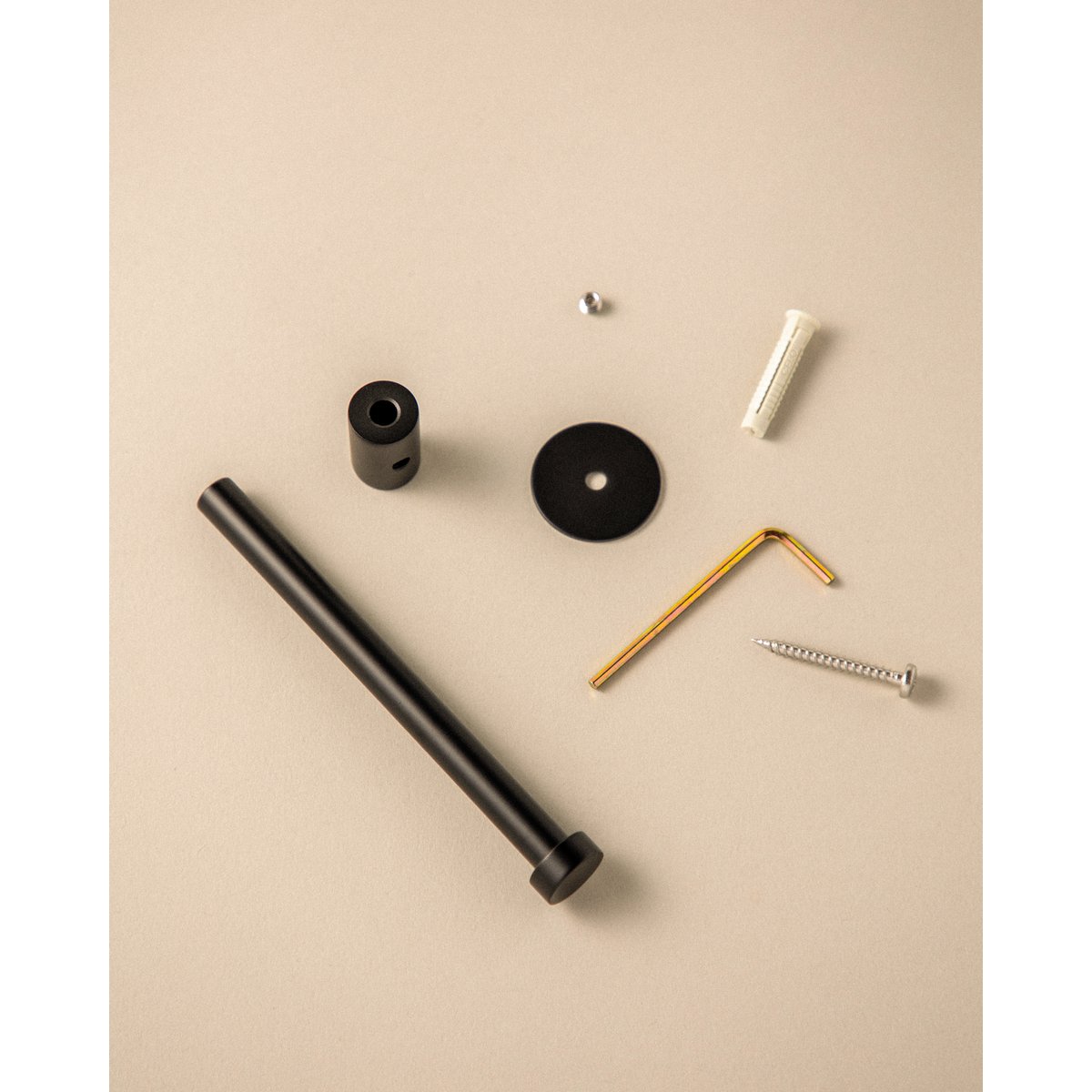 Porte Papier Toilette LOGIC noir mat, COSMIC