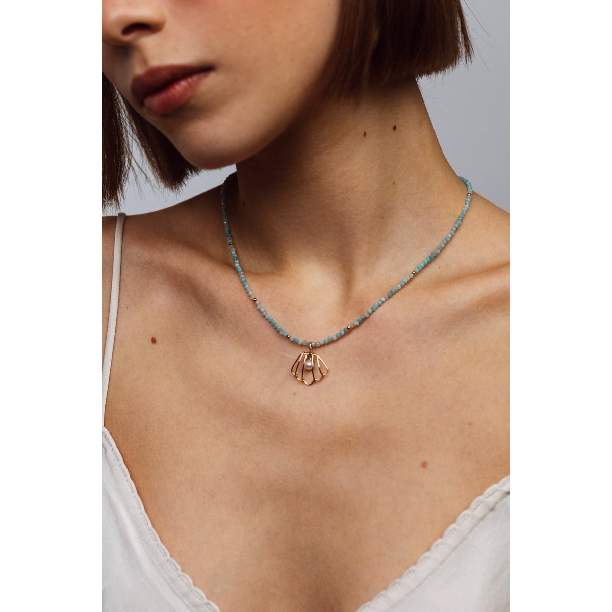 Collier Queen 40cm - Amazonite amazonite, YAY PARIS