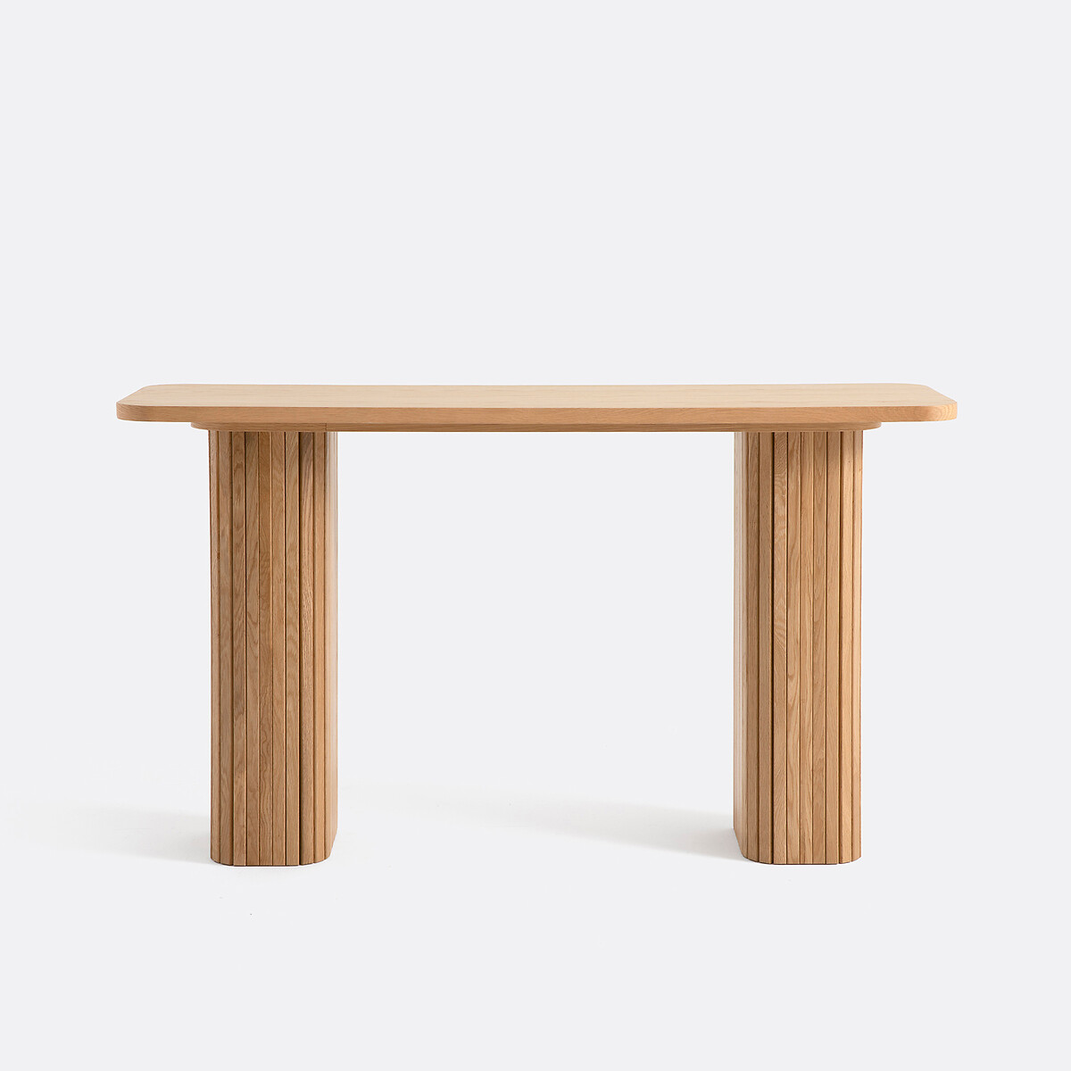 Console en plaqué chêne, LATTI coloris chêne, LA REDOUTE INTERIEURS