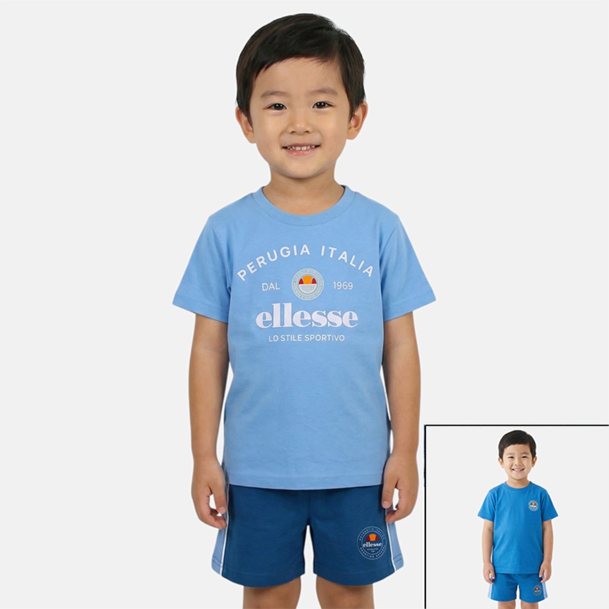 Lot de 2 t-shirts manches courtes et short SUMMER CAMP bleu roi, ELLESSE