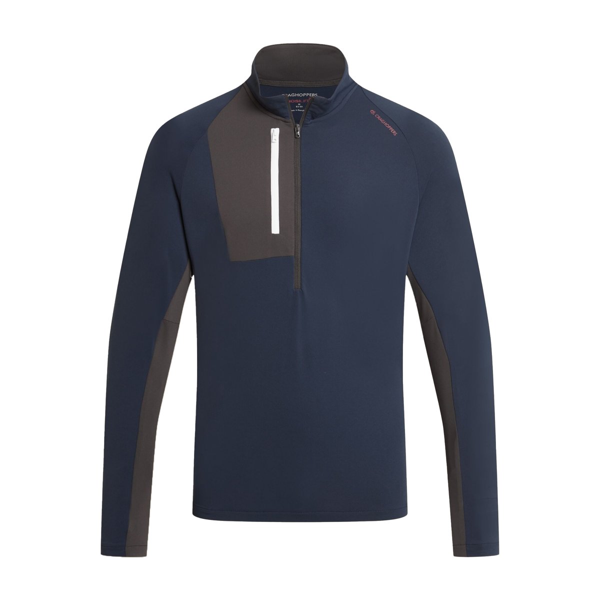 Haut manches longues de golf GOSWICK bleu marine, CRAGHOPPERS