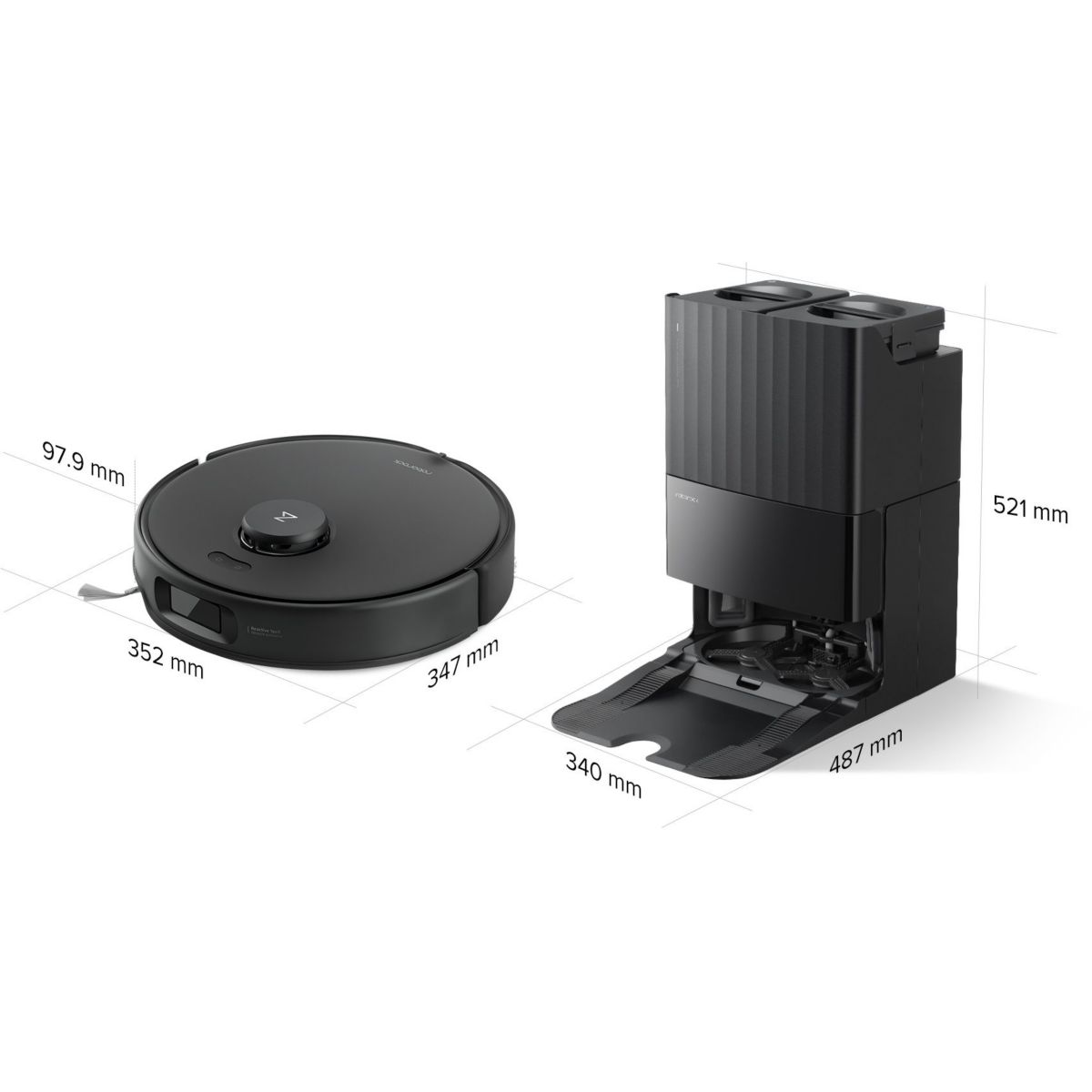 Robot Aspirateur Laveur Qrevo Edge 5V1 Black couleur unique, ROBOROCK