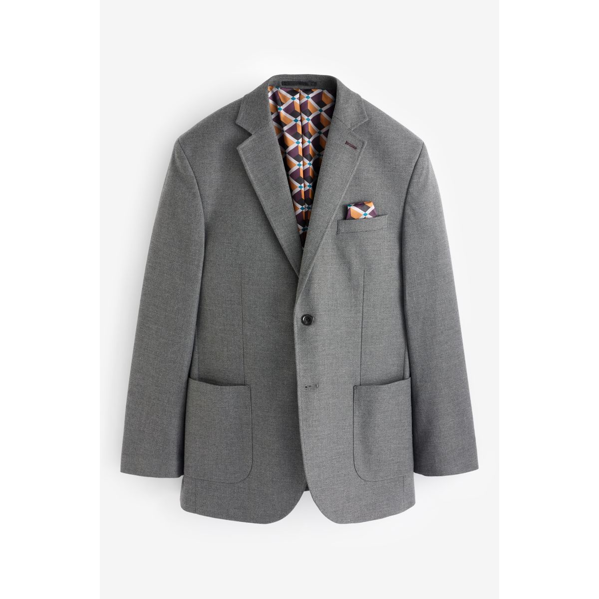 Blazer habillé texturé gris, NEXT