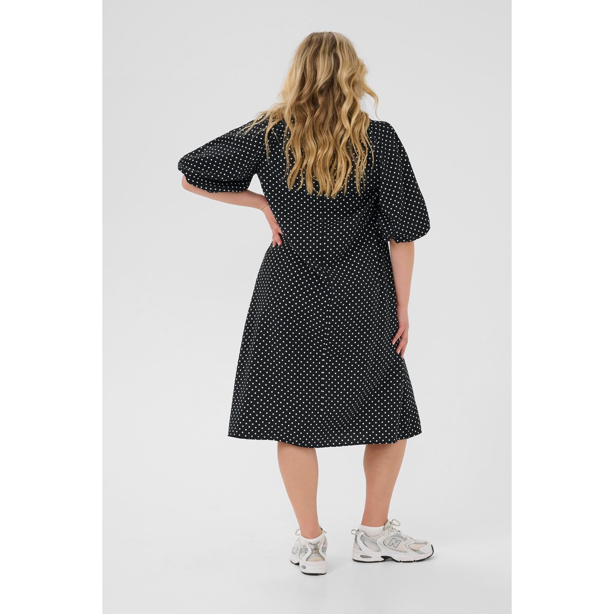 Robe noir/blanc a pois, KAFFE CURVE