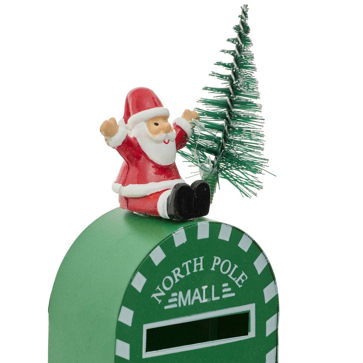 BOITE LETTRE MET DECO H14 3ASS red, FEERIC LIGHTS & CHRISTMAS