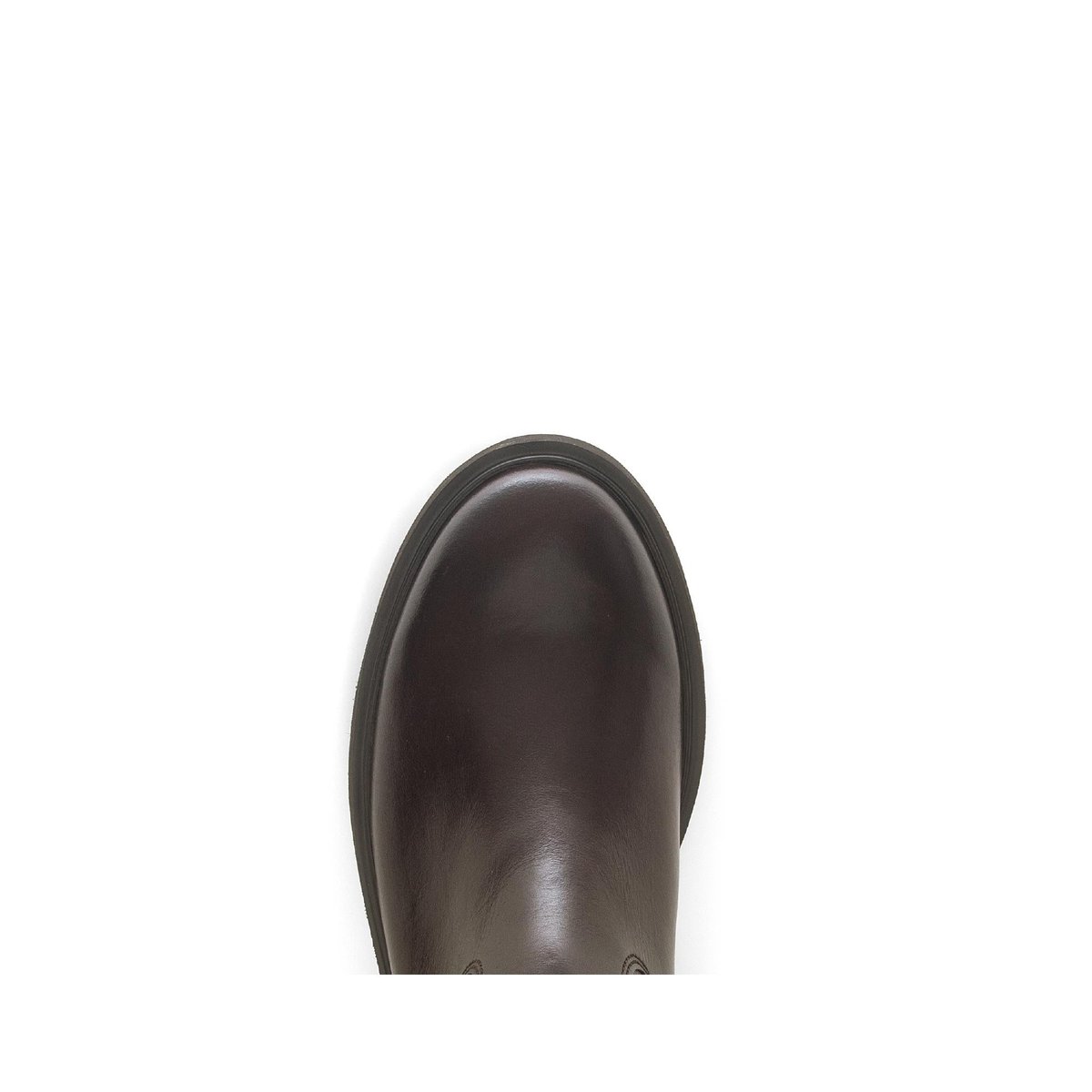 Bottes en cuir lisse à talon décroché cognac, GABOR