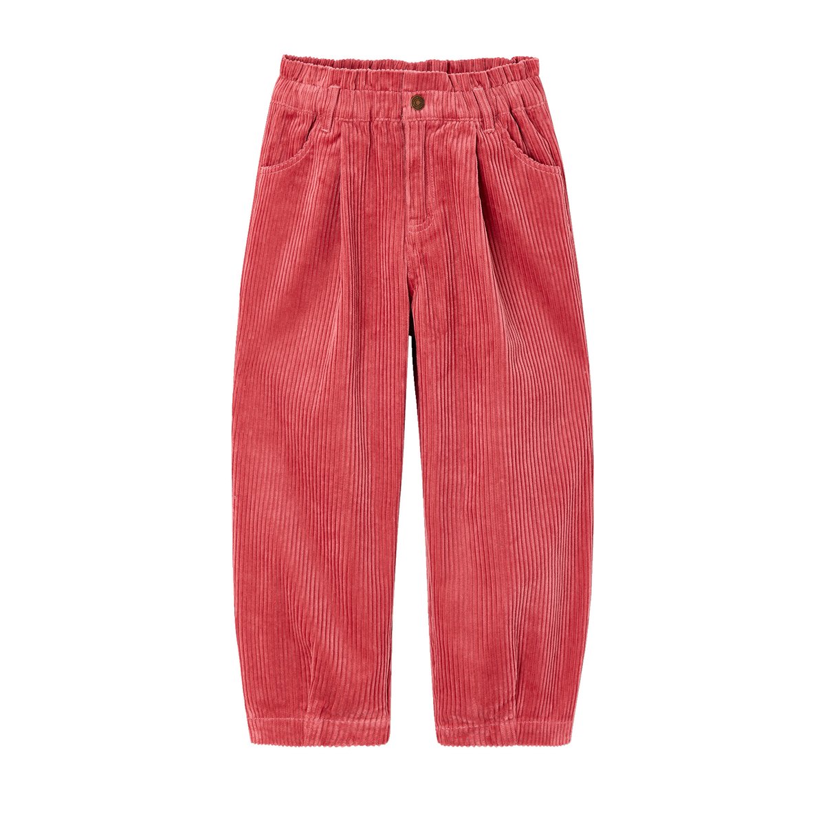 Pantalon velours balloon vieux rose, VERTBAUDET