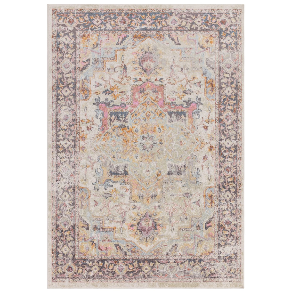 Tapis salon et chambre style oriental RAKI multicolore, NOVATREND