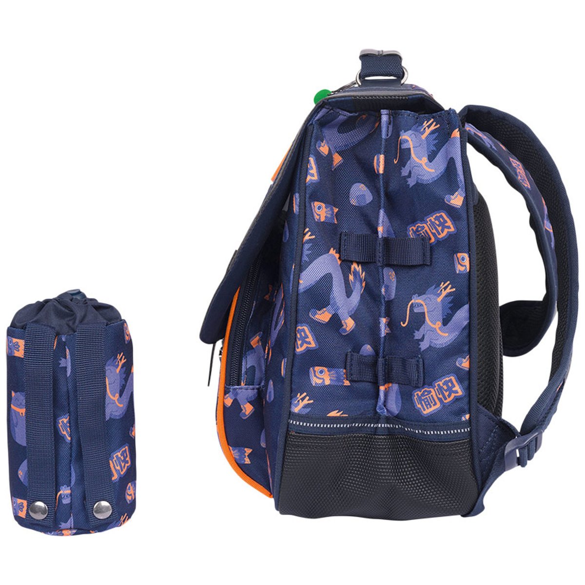 Cartable bleu, orange, TANN'S