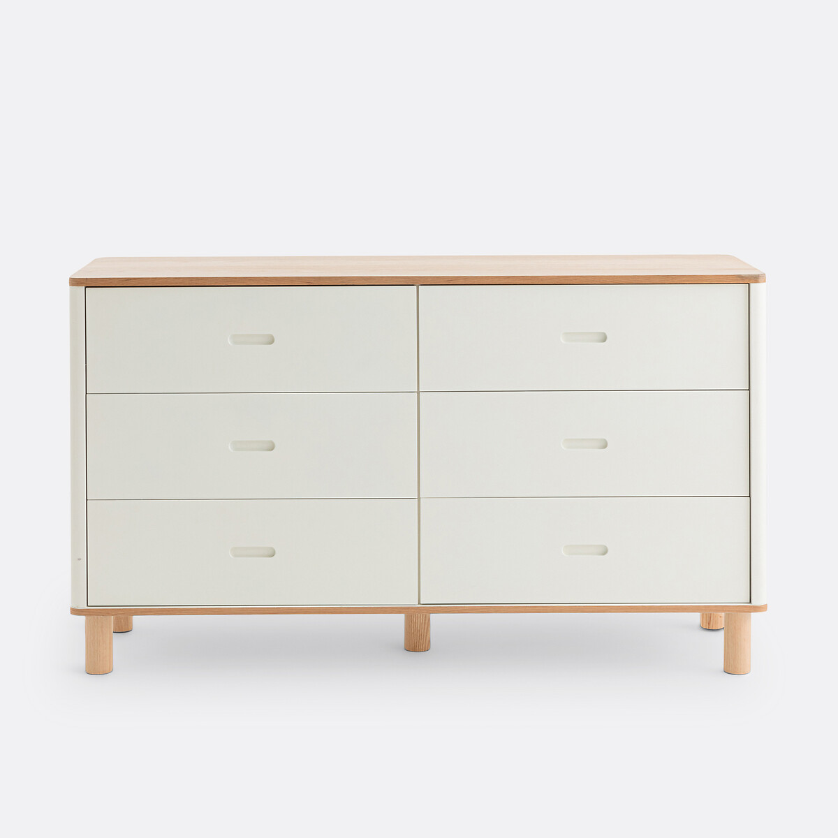 Commode 6 tiroirs, Manoe coloris chêne/blanc, LA REDOUTE INTERIEURS