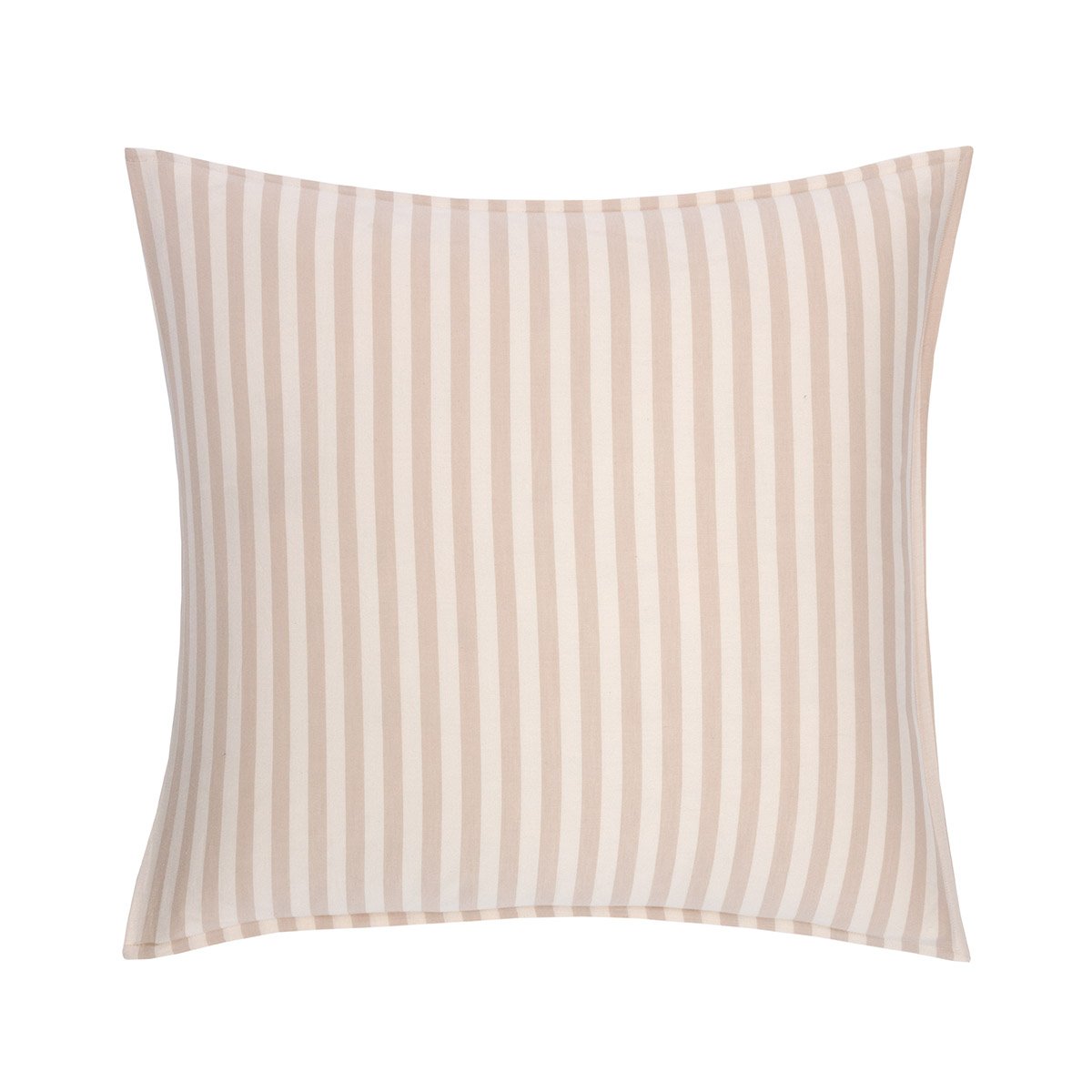 Taie d'oreiller en satin de coton marron, FIFTY-FIFTY nougat, DESFORGES