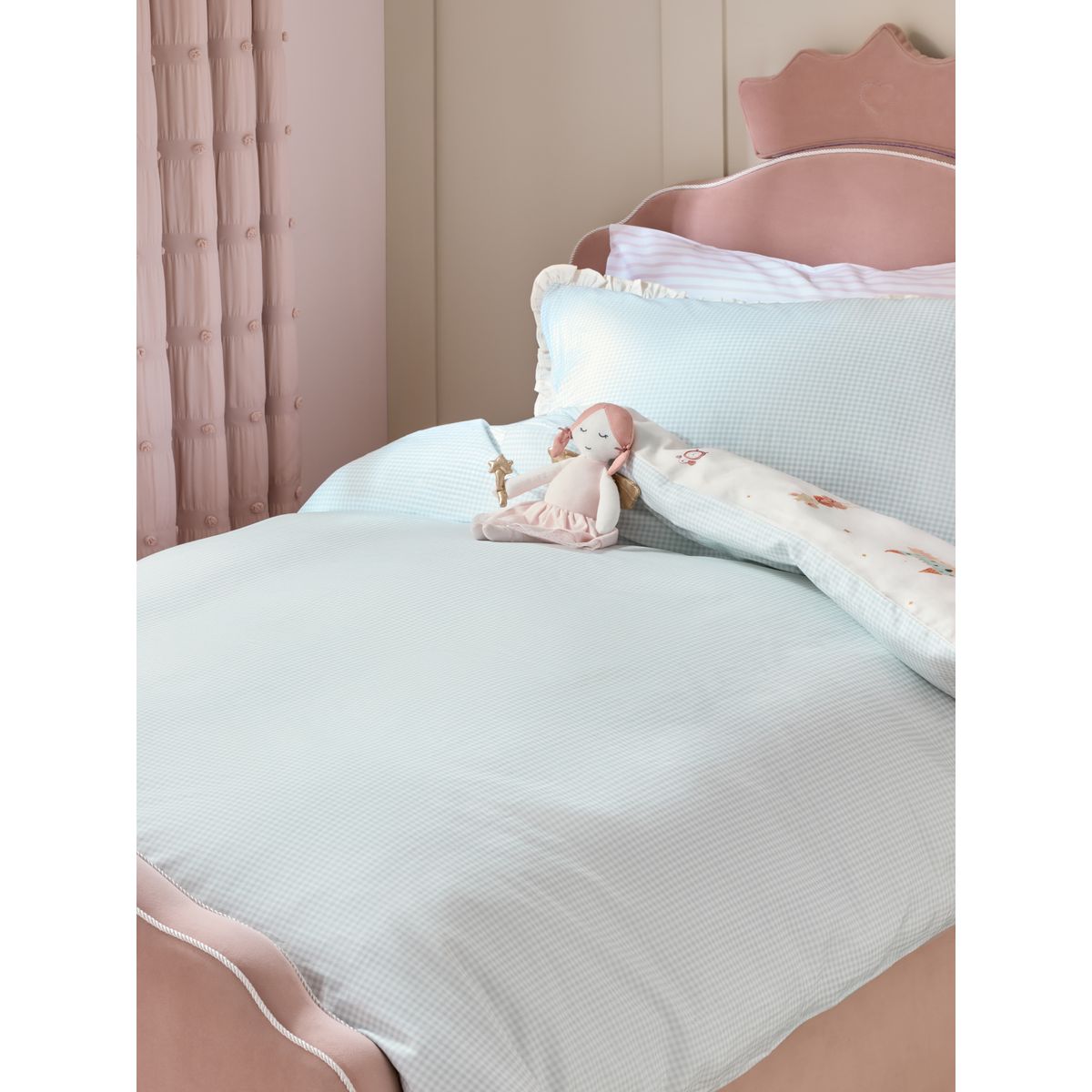 Parure housse de couette et taie d'oreiller souris féerique, NEXT