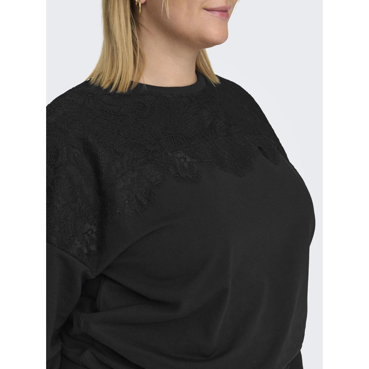 Sweat-Shirt noire - black, ONLY CARMAKOMA