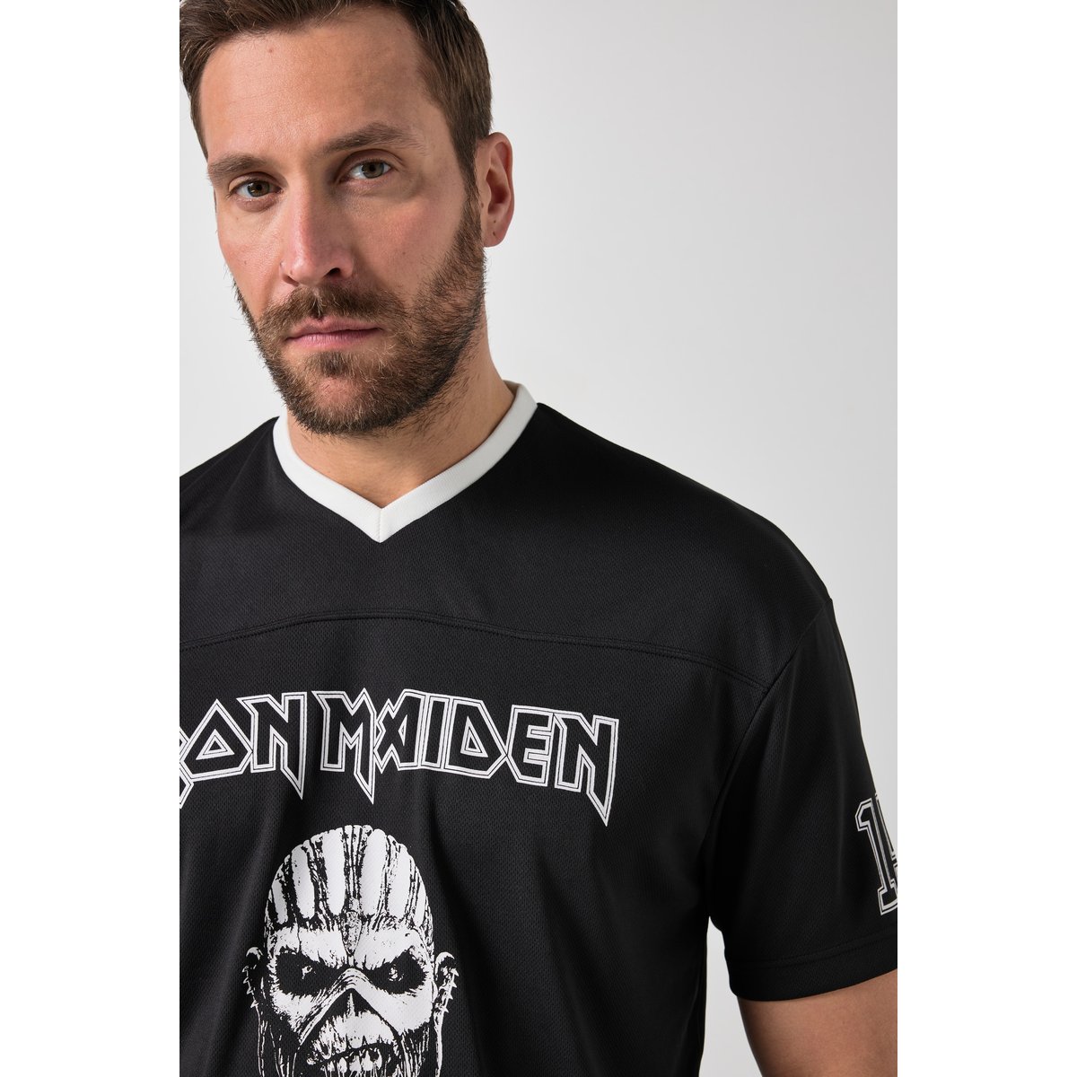 T-shirt JP 1880, imprimé groupe Iron Maiden noir, JP1880
