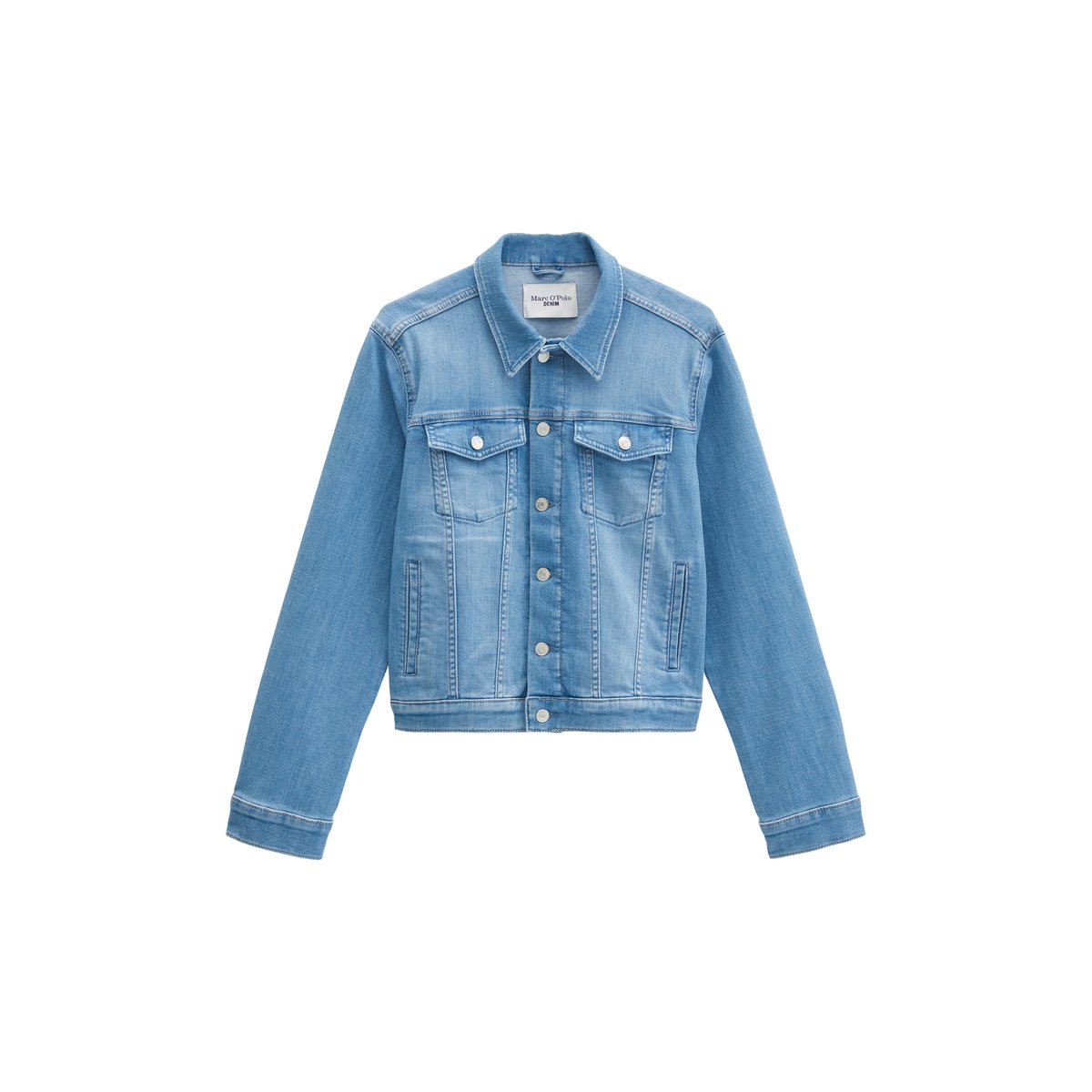 Veste en jean oversize en coton organique stretch de haute qualité bleu clair, MARC O’POLO DENIM