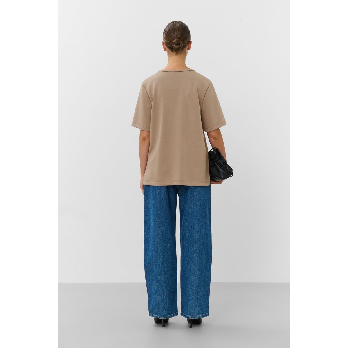 T-shirt marron walnut, SOAKED IN LUXURY