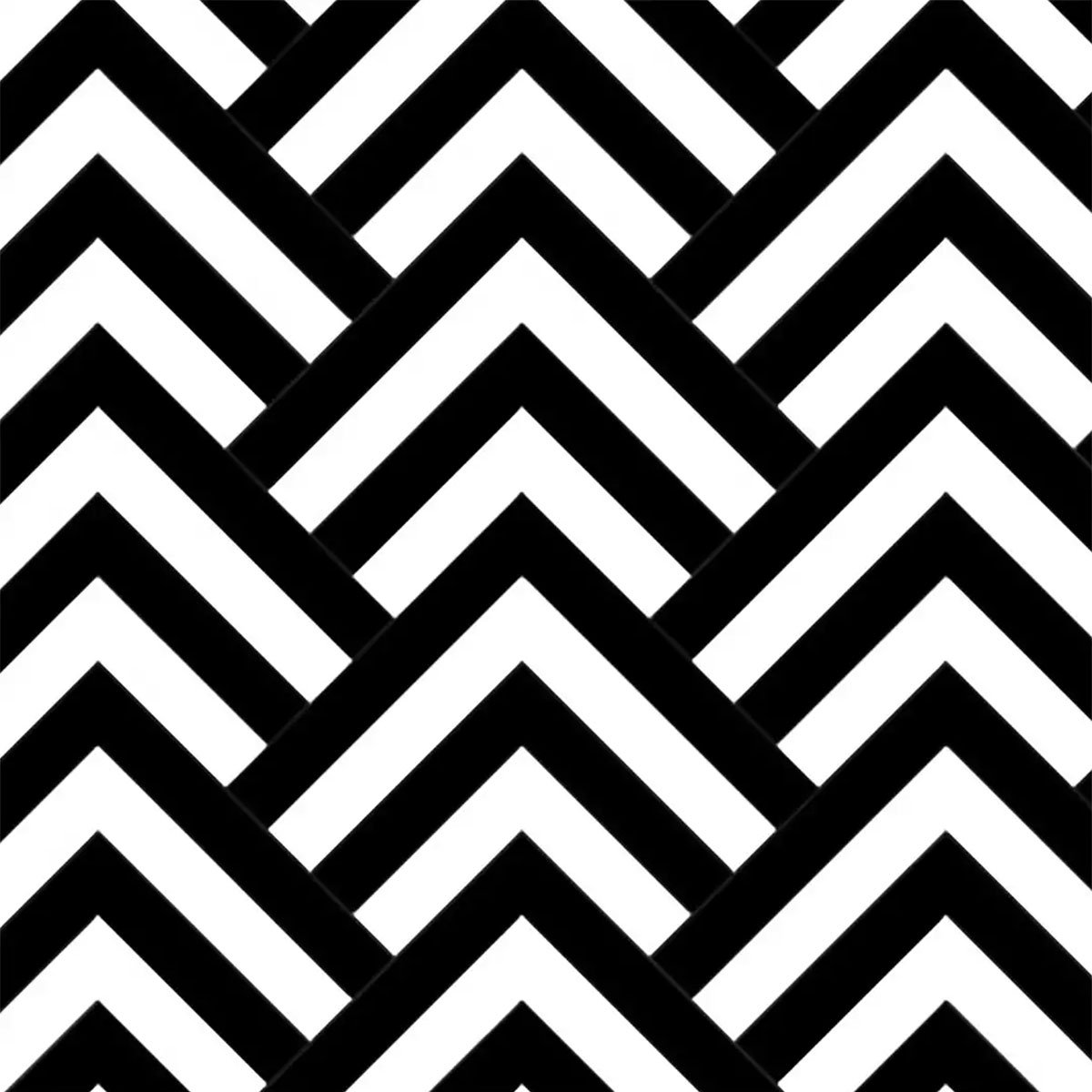 Papier peint graphique zig zag retro intissé, HEXOA