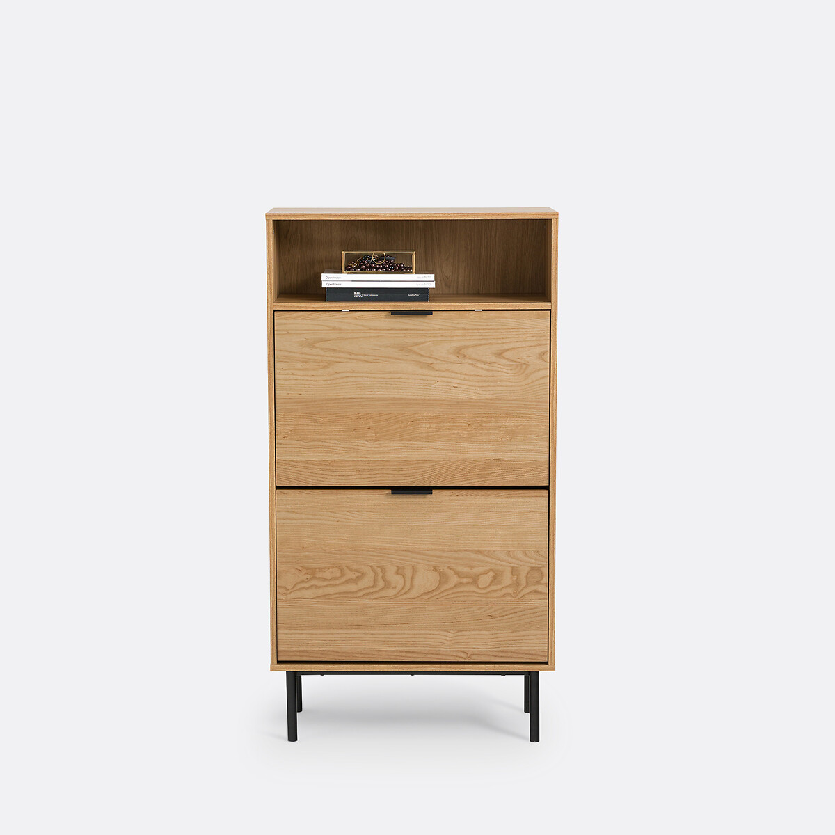 Armoire à chaussures 2 portes, Jarta bois/métal, LA REDOUTE INTERIEURS