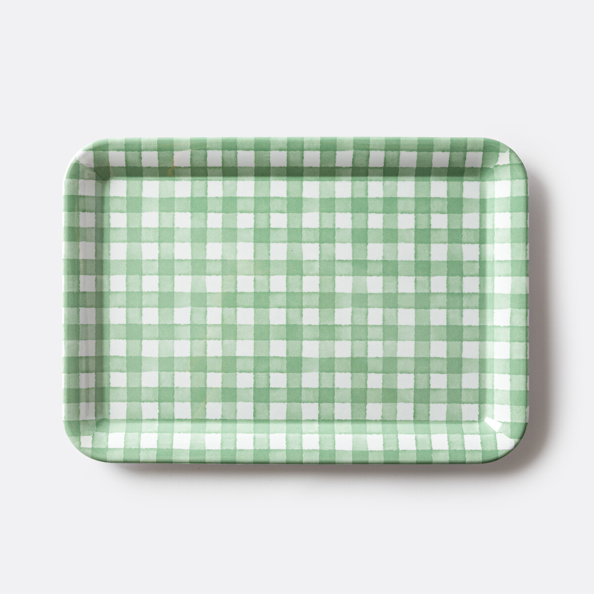 Gingham Print Rectangular Tray, Acelie gingham print, LA REDOUTE INTERIEURS