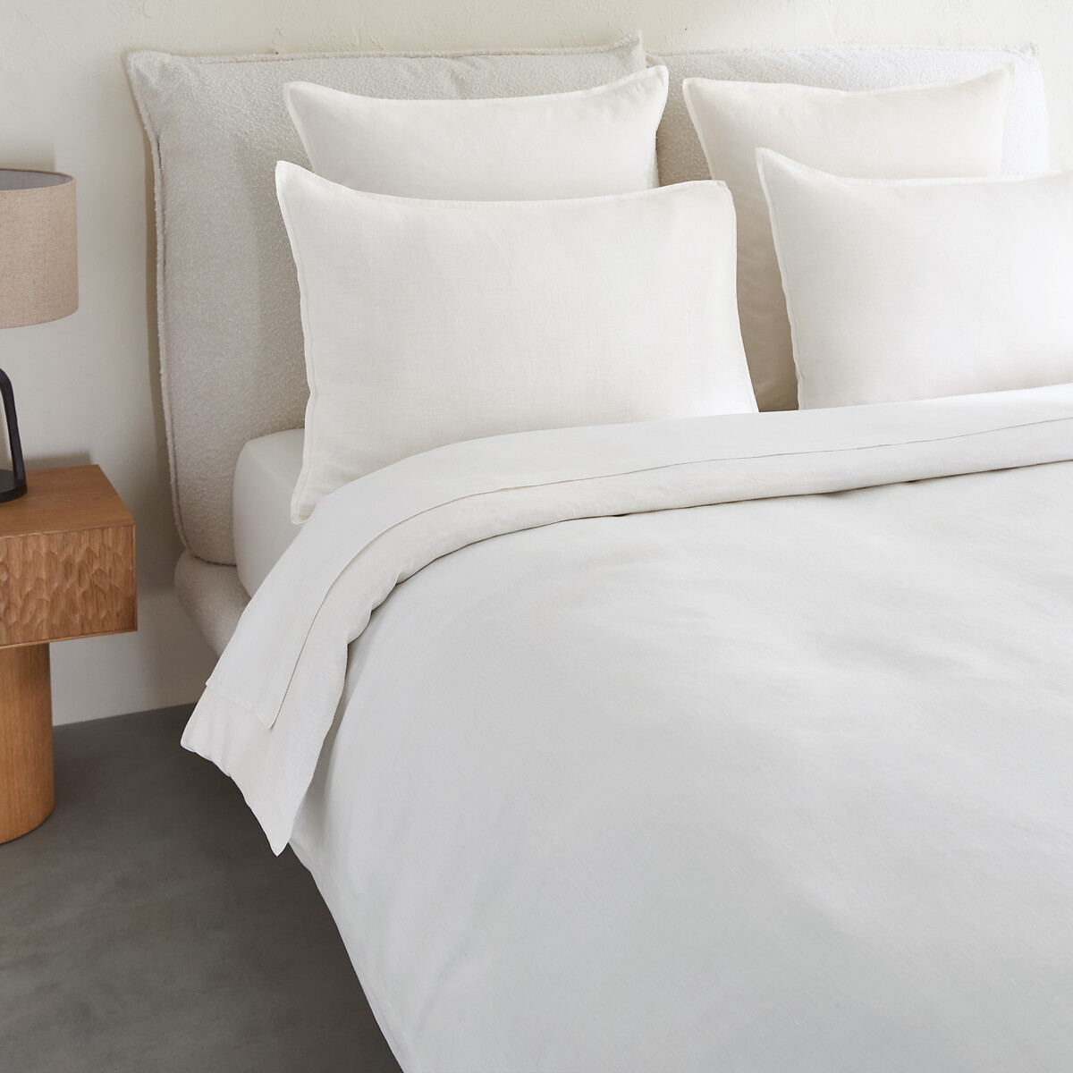 Elina Washed Linen Duvet Cover white, AM.PM