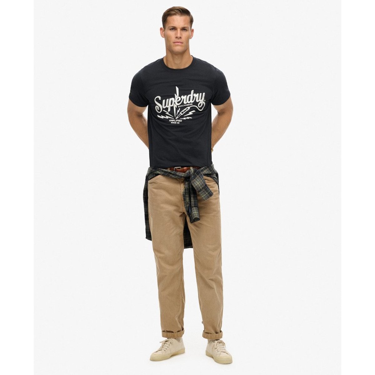 T-shirt Vintage Merch Store noir clair noir, SUPERDRY