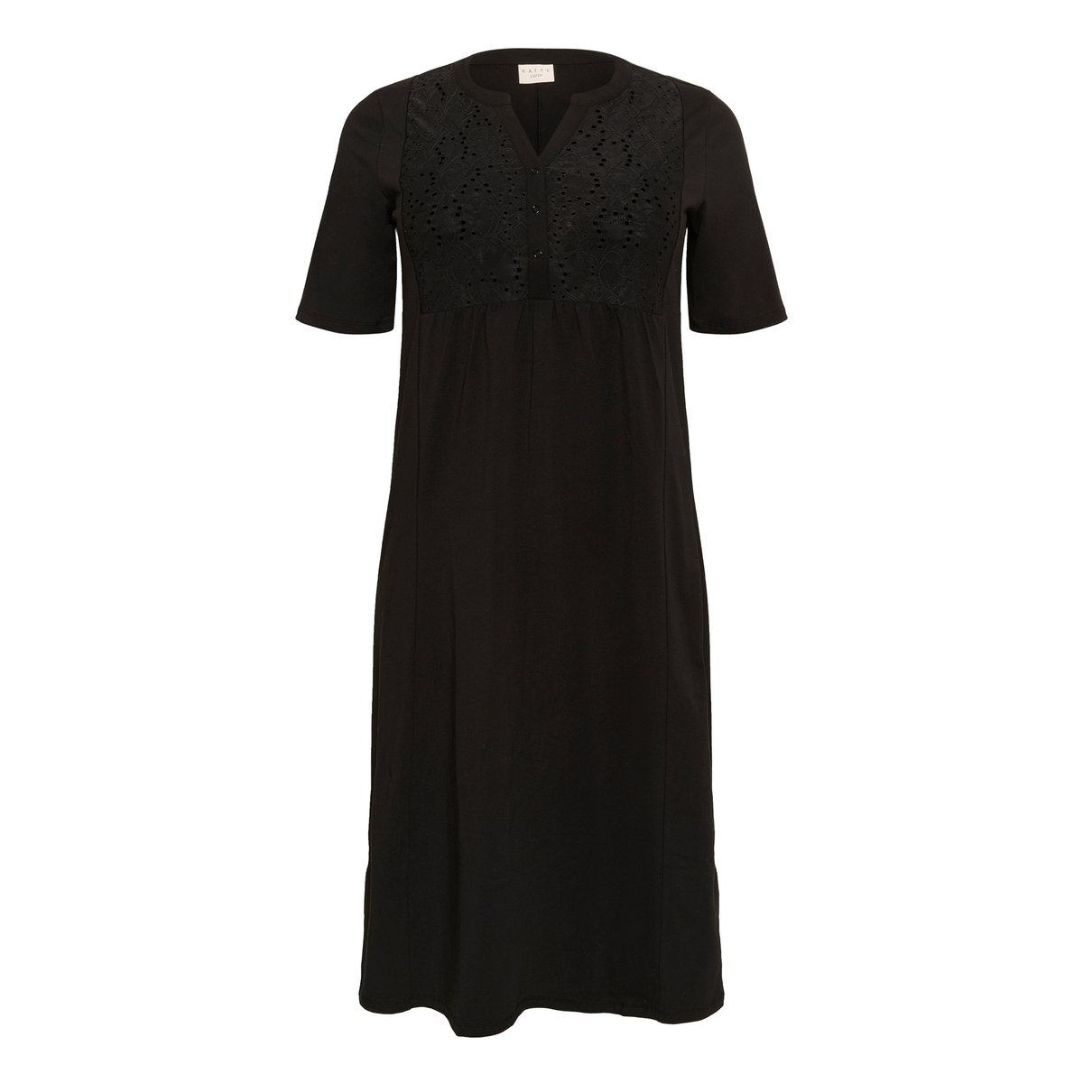 Jersey dress noir black deep, KAFFE CURVE