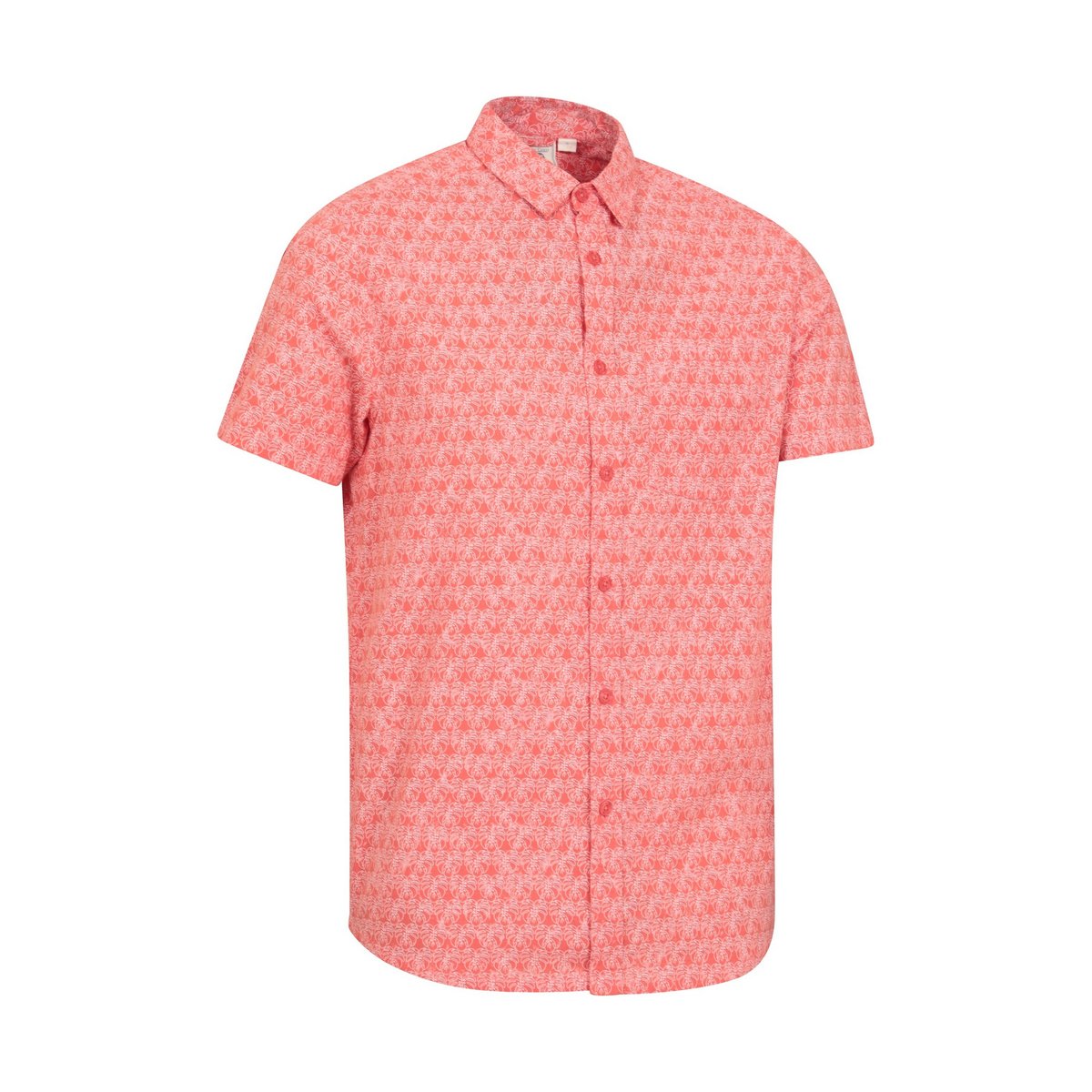 Chemise manches courtes motif/style imprimé intégral PRESTON ILLUSTRATION corail, MOUNTAIN WAREHOUSE