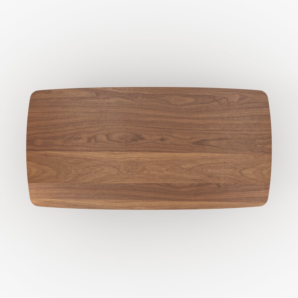Table rectangulaire 6 places en bois contreplaqué et placage en noyer - ASMA marron foncé, MAISON PAVANE