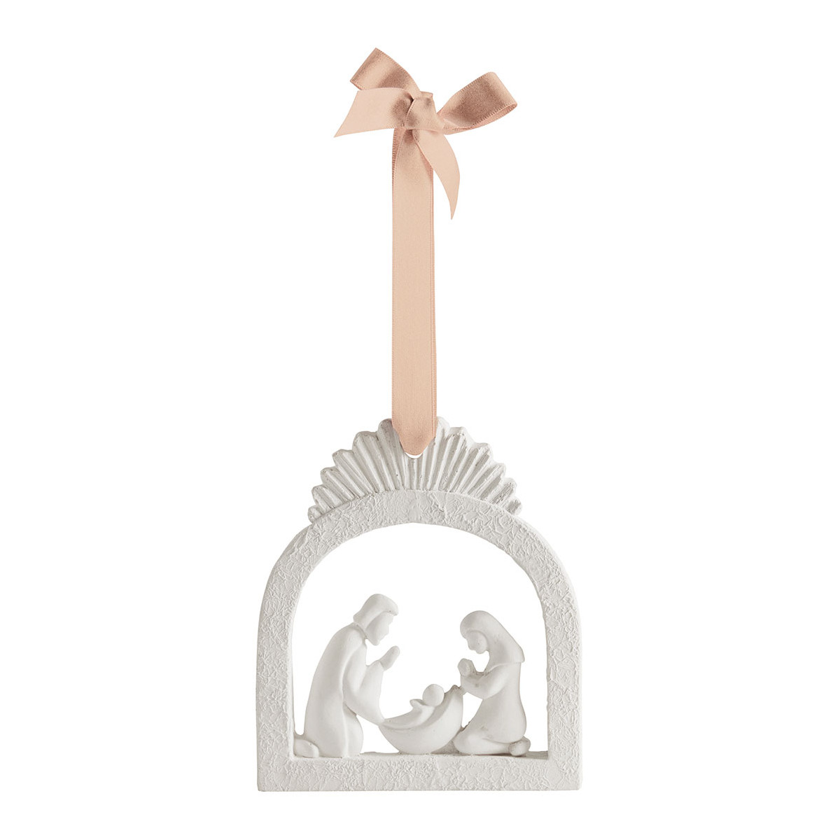 Crèche parfumée Orange Cannelle RUBANS DE FÊTE blanc, MATHILDE M