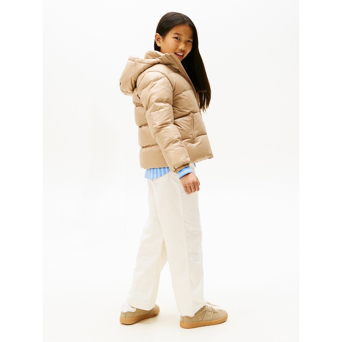 Doudoune brillante beige, TOMMY HILFIGER