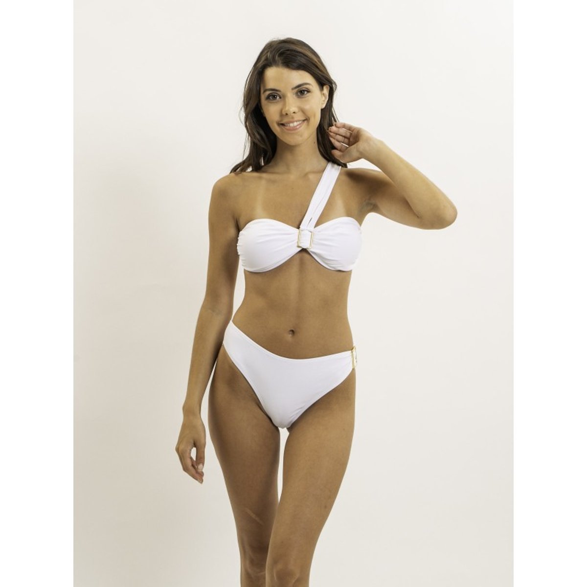 Maillot 2 Pièces Bandeau Golene blanc, DONA LISA