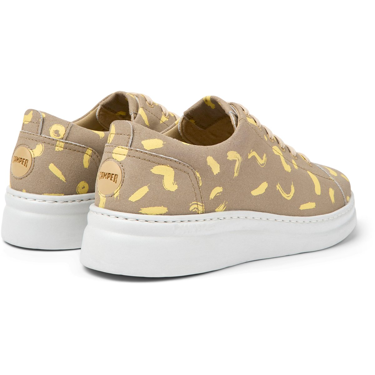 Baskets Runner Up cuir beige, CAMPER
