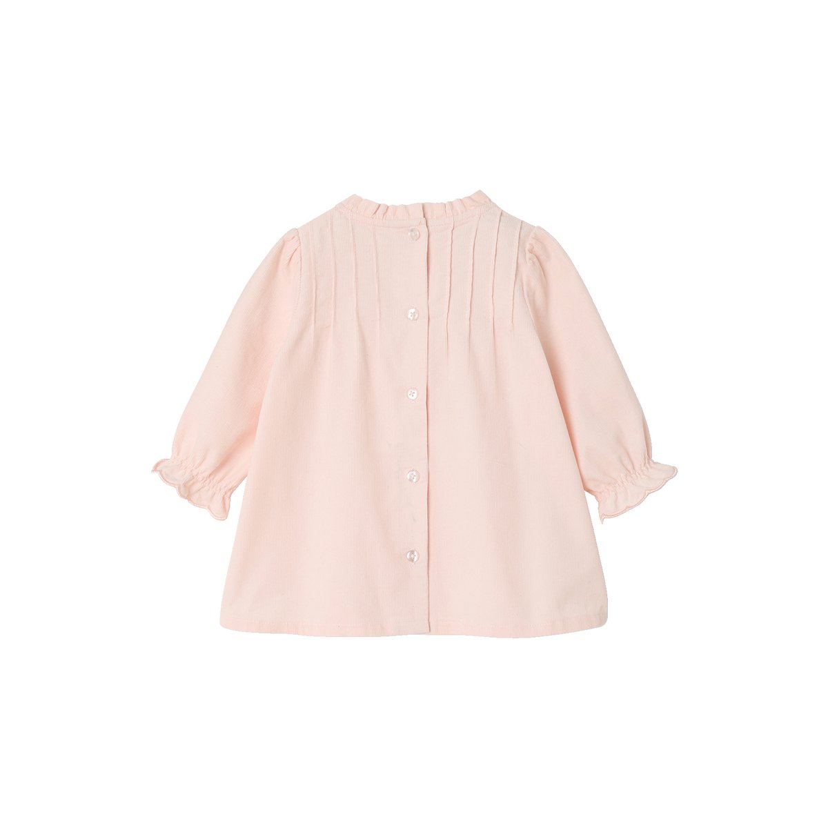 Robe velours rose pâle, VERTBAUDET