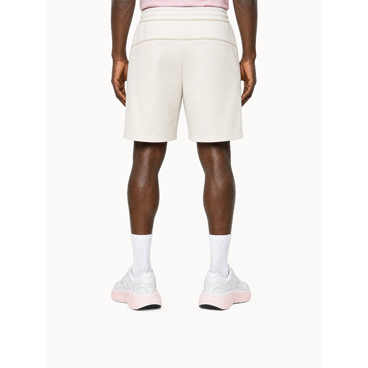 Short loose Le Coq Sportif x Maradona en molleton LCS CUP marshmallow, LE COQ SPORTIF