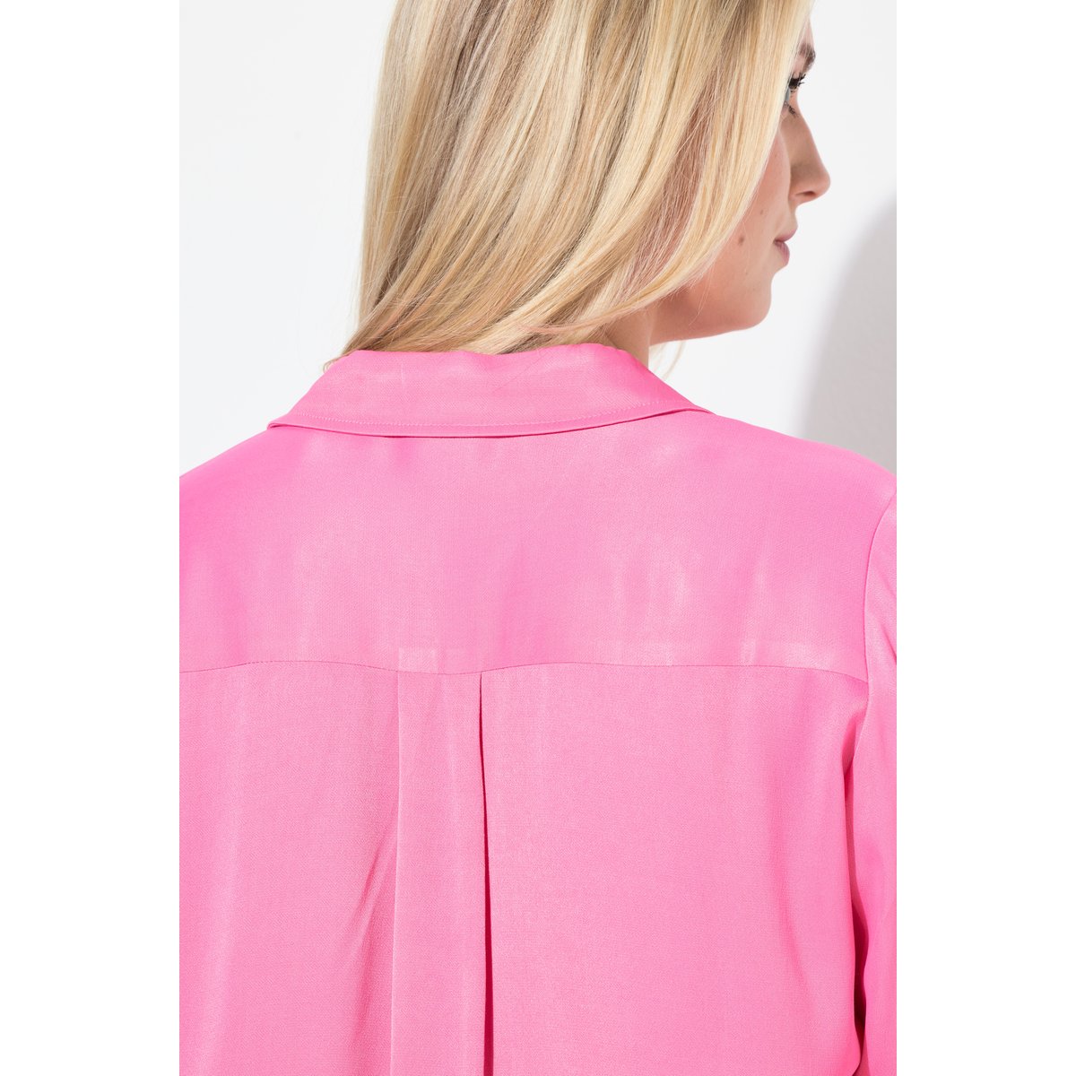 Chemisier en satin rose vif, ULLA POPKEN