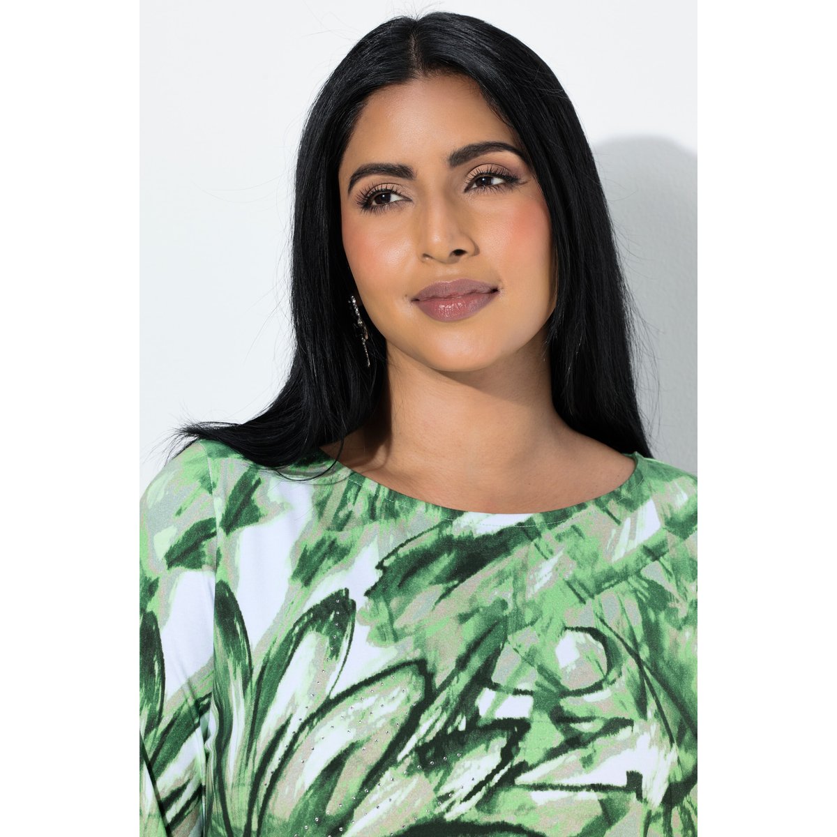 T-shirt en coton Pima kiwi, ULLA POPKEN