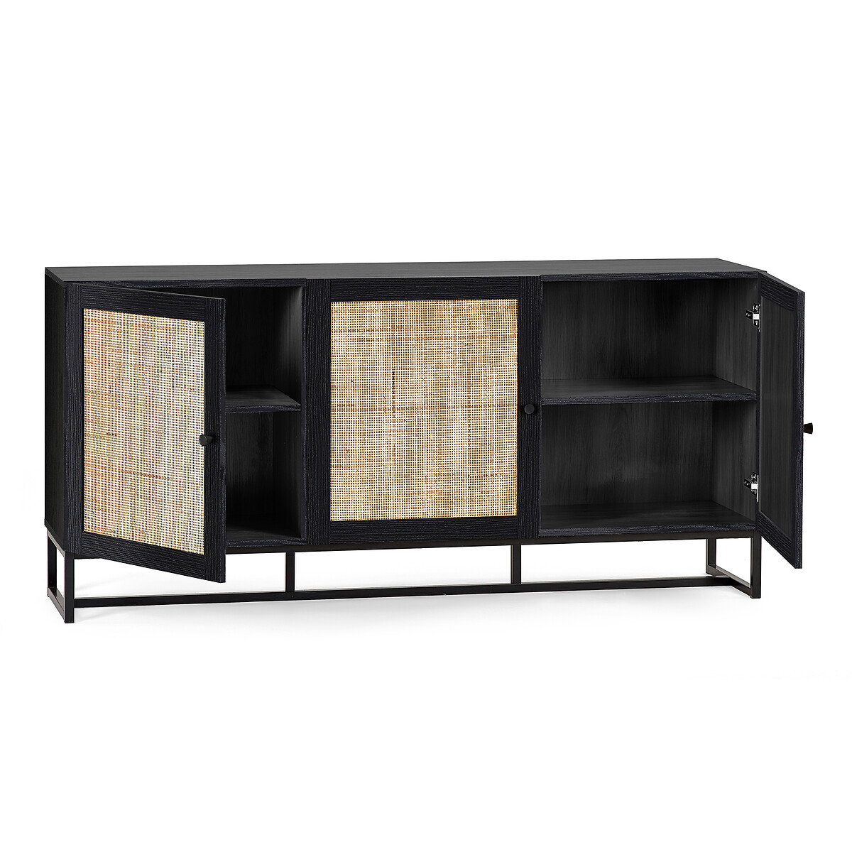 Indiya Rattan Sideboard black, SO'HOME