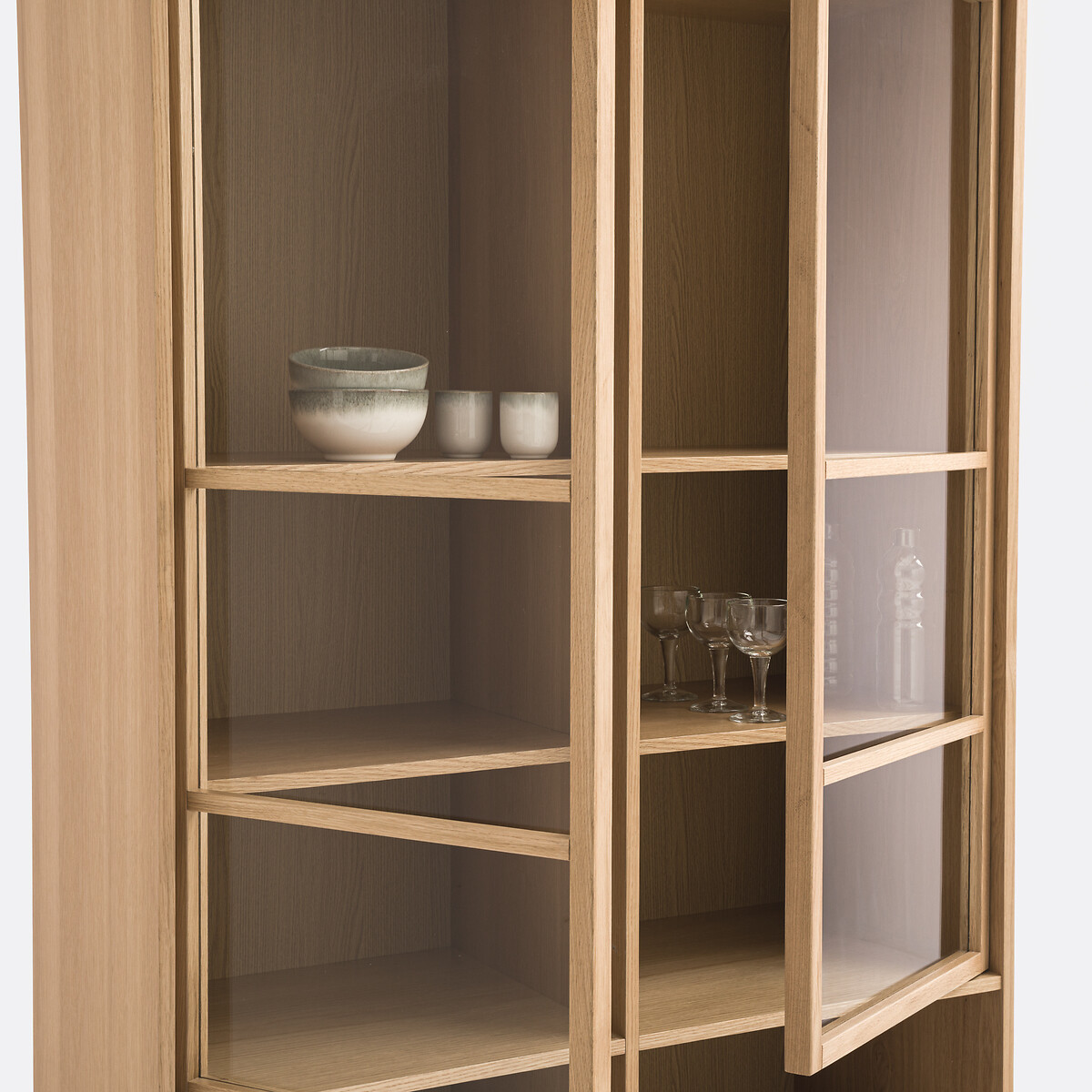 Senssia Modular Bookcase with 4 Doors/2 Compartments oak, LA REDOUTE INTERIEURS