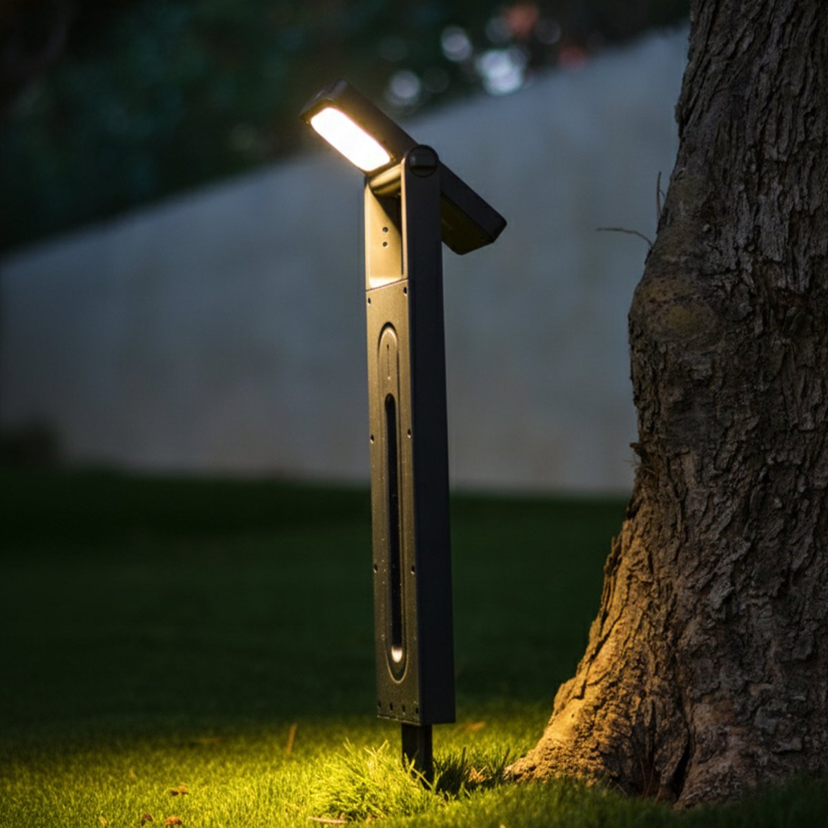 Lot de 2 Potelets solaires BRITY noir, LUMISKY