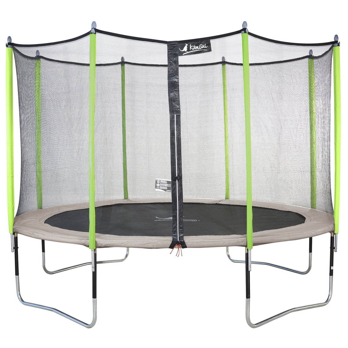 Trampoline JUMPI taupe / vert anis, KANGUI