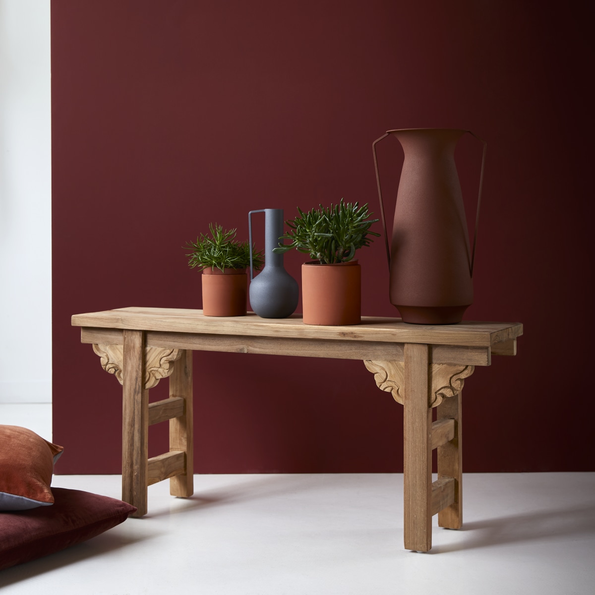 Console en Teck massif, ADONIS naturel, TIKAMOON