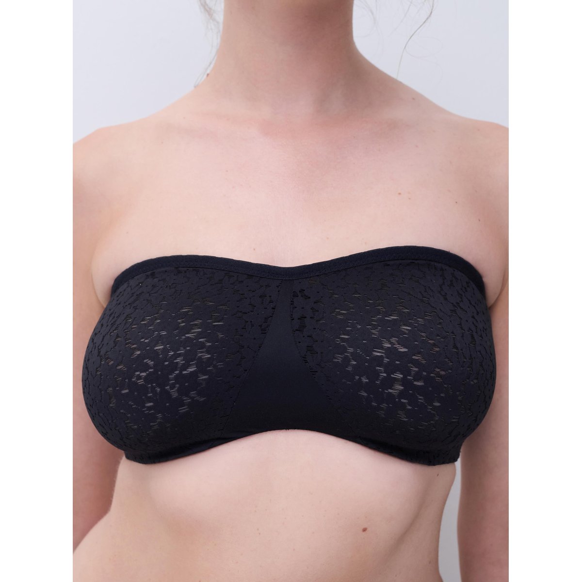 Soutien-gorge bandeau Norah noir, CHANTELLE