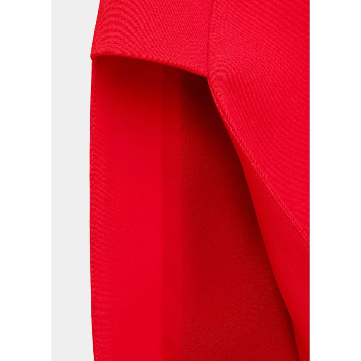 Robe asymétrique bustier rouge, MANGO