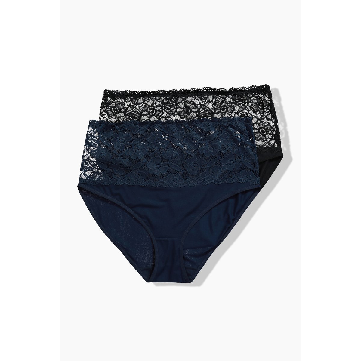 Culottes midi, lot de 2 noir, ULLA POPKEN